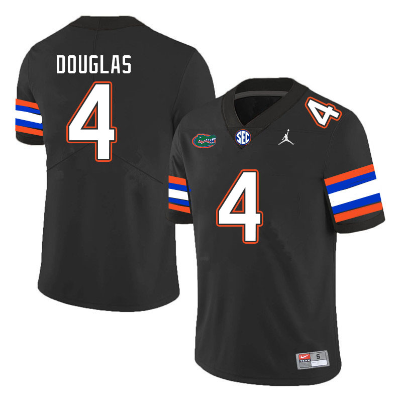 Men #4 Caleb Douglas Florida Gators College Football Jerseys Stitched Sale-Black - Click Image to Close